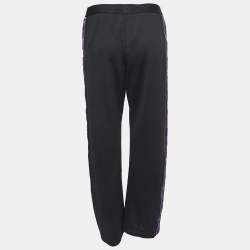 Gucci Black Knit Side Paneled Straight Fit Pants M