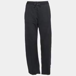 Gucci Black Knit Side Paneled Straight Fit Pants M