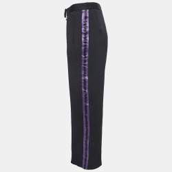 Gucci Black Knit Side Paneled Straight Fit Pants M