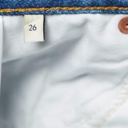 Pre Owned Gucci Blue Denim Horsebit 80s Fit Jeans S Waist 26"