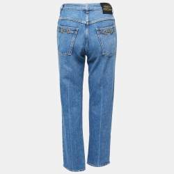 Pre Owned Gucci Blue Denim Horsebit 80s Fit Jeans S Waist 26"