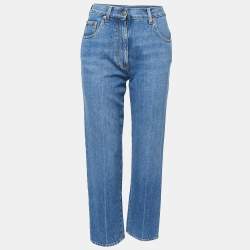 Pre Owned Gucci Blue Denim Horsebit 80s Fit Jeans S Waist 26"