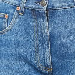 Pre Owned Gucci Blue Denim Horsebit 80s Fit Jeans S Waist 26"