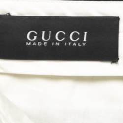 Pre Owned Gucci Black Wool Tailored Trousers S