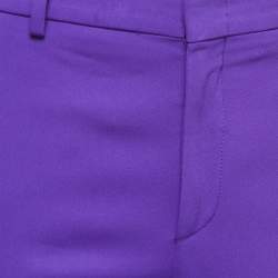Gucci Purple Crepe Wide-Leg Trousers S
