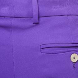 Gucci Purple Crepe Wide-Leg Trousers S