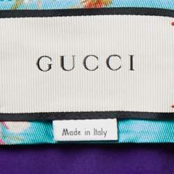 Gucci Purple Crepe Wide-Leg Trousers S