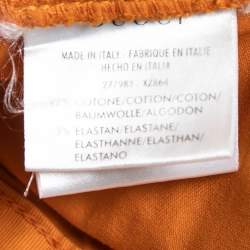 Gucci Orange Stretch Denim Straight Leg Jeans M Waist 34"