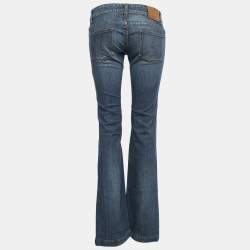 Gucci Blue Denim Flared Jeans S Waist 30"