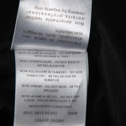 Pre Owned Gucci Black Crepe High Neck Midi Dress S