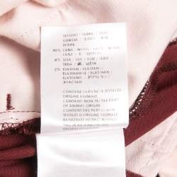 Gucci Burgundy Wool Flared Trousers S 