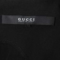 Pre Owned Gucci Black Silk Sleeveless Short Dress S