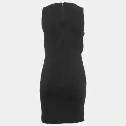 Pre Owned Gucci Black Silk Sleeveless Short Dress S