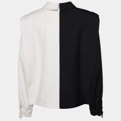 Pre Owned Gucci Monochrome Wool Top M