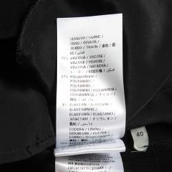 Gucci Black Crepe GG Belt Detail Flared Trousers S