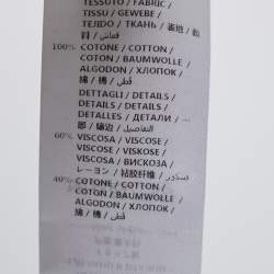 Pre Owned Gucci White Cotton Poplin Puff Sleeve Tie Neck Shirt S