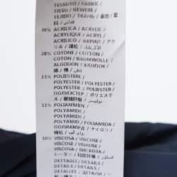 Pre Owned Gucci Red/Navy Blue Tweed Wide-Leg Culottes L