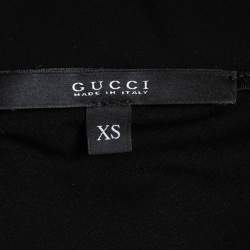 Gucci Black Jersey Cowl Neck Sleeveless Top XS