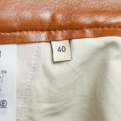 Gucci Beige GG Canvas Leather Trimmed Shorts S