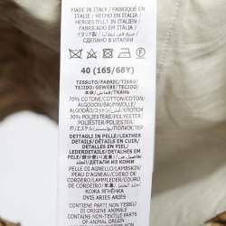 Gucci Beige GG Canvas Leather Trimmed Shorts S