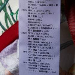 Pre Owned Gucci Off White Flora Printed Linen Asymmetric Hem Midi Dress L