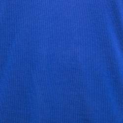 Pre Owned Gucci Blue Cashmere V-Neck Sweater XL