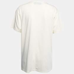 Disney X Gucci Micky Mouse Print Cotton Crew Neck Oversized T-Shirt M