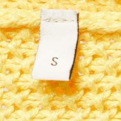 Gucci X Adidas Yellow Knit Buttoned Oversized Cardigan S