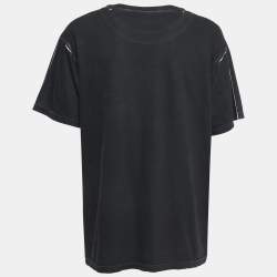 Pre Owned Gucci Multicolor Printed Cotton Crew Neck T-Shirt S