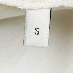 Pre Owned Gucci Cream Printed Cotton Crew Neck Half Sleeve T-Shirt S