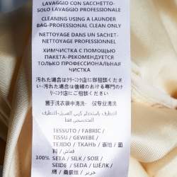 Gucci Cream Silk Embroidered Pocket Maxi Dress M