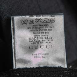 Gucci Navy Blue Denim Zip Front Low-Rise Jeans S Waist 28"
