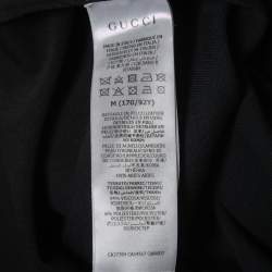 Pre Owned Gucci Black Knit Ruffled Mini Dress M