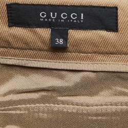 Gucci Beige Cotton Trousers S