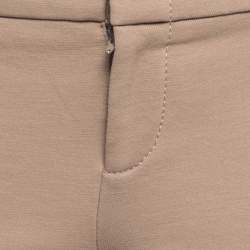 Pre Owned Gucci Beige Cotton Blend Trousers S