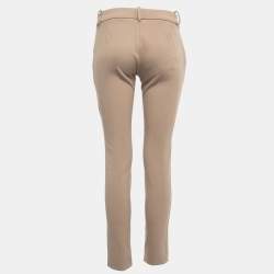 Pre Owned Gucci Beige Cotton Blend Trousers S