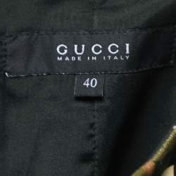 Gucci Multicolor Printed Velvet Knee-Length Skirt S
