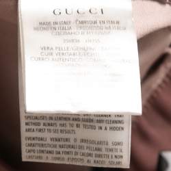 Gucci Pink Leather Tapered Leg Pants XS
