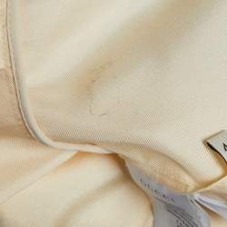 Gucci Cream Silk Embroidered Pocket Maxi Dress L