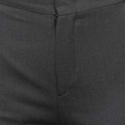 Pre Owned Gucci Charcoal Grey Wool Straight Leg Trousers S
