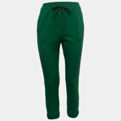 Gucci Green Jersey Web Stripe Detail Track Pants XS