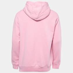 Gucci X Disney Pink Embroidered Cotton Knit Hoodie M
