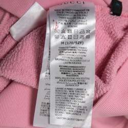 Gucci X Disney Pink Embroidered Cotton Knit Hoodie M