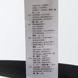 Pre Owned Gucci Black Knit Web Stripe Bow Detail Trousers S