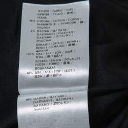 Pre Owned Gucci Black Velvet Silk Trim Single Breasted Blazer M