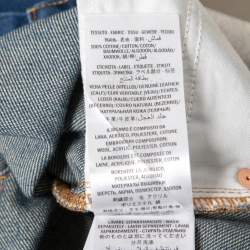 Gucci Blue Denim Embroidered Patch Jeans M Waist 30"
