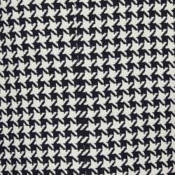 Gucci Black & White Patterned Wool & Cotton Coat M