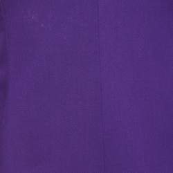 Gucci Dark Purple Wool Blend Single Breasted Blazer S