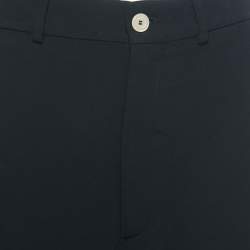 Pre Owned Gucci Black Crepe Web Stripe Detailed Culottes S