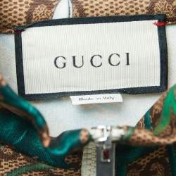Gucci Multicolor Logo Print Knit Sweatshirt Joggers Set XS